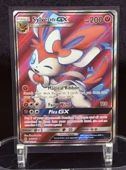 (NM) Sylveon GX (Full Art) 140/145 Sm-Guardians Rising Holo Pokemon TCG - Image 1