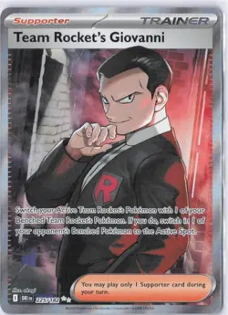 Pokemon TCG-Team Rocket’s Giovanni 225/182 Ultra Rare Full Art- Destined Rivals - Image 1