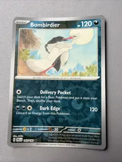 Pokemon TCG * SV Paldea Evolved * 147/193 Bombirdier REVERSE HOLO Uncommon * NM - Image 1
