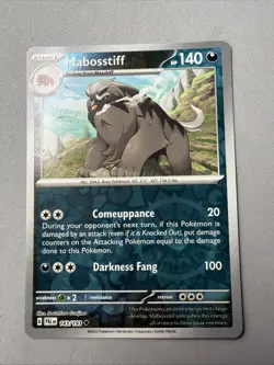 Pokemon TCG * SV Paldea Evolved * 143/193 Mabosstiff REVERSE HOLO Uncommon * NM - Image 1