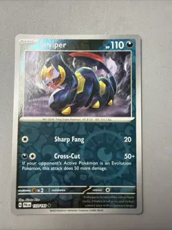 Pokemon TCG * SV Paldea Evolved * 137/193 Seviper REVERSE HOLO Uncommon * NM - Image 1