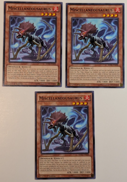 Yugioh TCG - 3x Miscellaneousaurus - RATE-EN028 - NM - 1st Edition - 2017 - Image 1