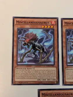 Yugioh TCG - 3x Miscellaneousaurus - RATE-EN028 - NM - 1st Edition - 2017 - Image 4