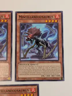 Yugioh TCG - 3x Miscellaneousaurus - RATE-EN028 - NM - 1st Edition - 2017 - Image 5