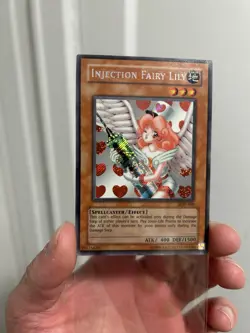 Yu-Gi-Oh Injection Fairy Lily LOD-100 Secret Rare Holo Card - Image 1