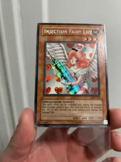 Yu-Gi-Oh Injection Fairy Lily LOD-100 Secret Rare Holo Card - Image 2