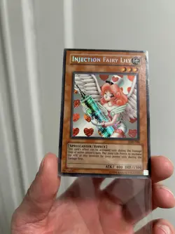 Yu-Gi-Oh Injection Fairy Lily LOD-100 Secret Rare Holo Card - Image 3