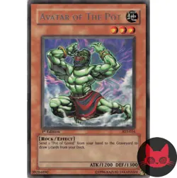 Yugioh Avatar of The Pot AST-016 Rare 1st Edition LP - Image 1