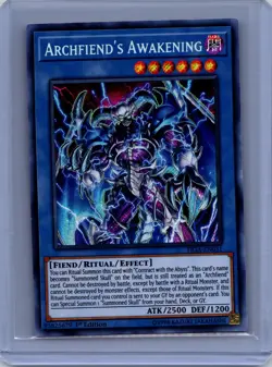 Archfiend's Awakening 1st Edition Secret Rare Fists of the Gadgets FIGA-EN031 LP - Image 1