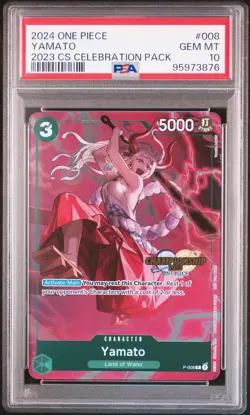 2024 ONE PIECE CHAMP 2023 CELEBRATION PACK #008 YAMATO PSA 10 - Image 1