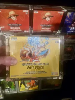 One Piece TCG Adventure on Kami's Island Booster Box OP15 In acrylic case - Image 1
