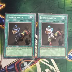 Yugioh! Confiscation MRL-038 Super Rare 1st Edition x2 MP - Image 1