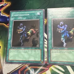Yugioh! Confiscation MRL-038 Super Rare 1st Edition x2 MP - Image 2