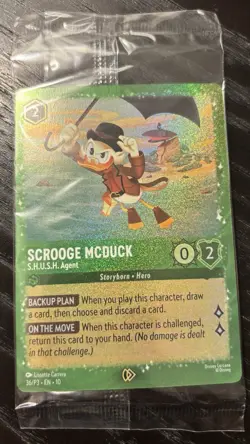 Disney Lorcana TCG Scrooge McDuck-S.H.U.S.H. Agent Promo Foil 36/P3 DuckTales - Image 1