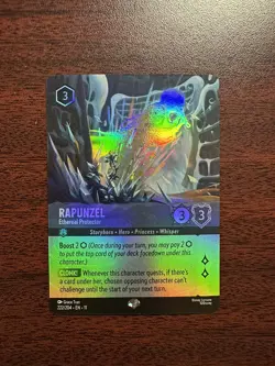 Disney Lorcana Rapunzel Etheral Protector 222/204 Epic Winterspell - Image 1