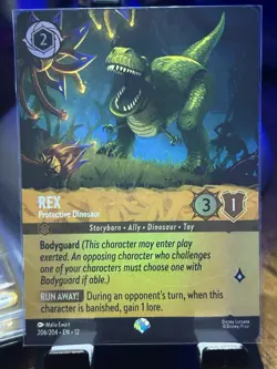 Disney Lorcana Rex - Protective Dinosaur 206/204 Epic wilds unknown - Image 1