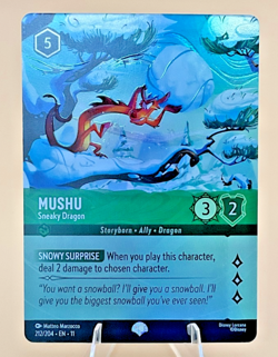 Disney Lorcana Mushu 212/204 - Sneaky Dragon (Epic) - Winterspell (11) - Image 1