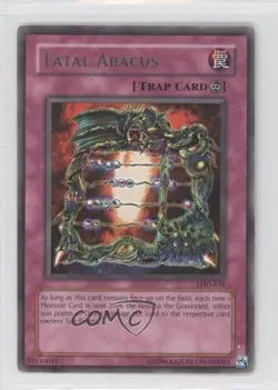 Fatal Abacus Unlimited YuGiOh Legacy of Darkness #LOD-011 2003 READ - Image 1