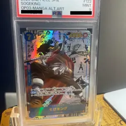 PSA 9 Sogeking OP03-122 Manga Alt Art Comic Parallel One Piece Card Japanese - Image 1