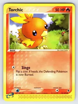 Torchic 74/109 2003 EX Ruby & Sapphire Pokemon Card TCG e-Series Nintendo - Nm - Image 1