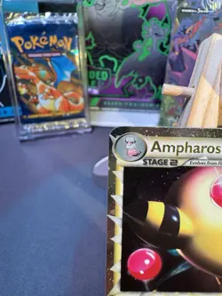 Pokemon TCG Ampharos Prime 105/123 Mysterious Treasures Ultra Rare Holo Card - Image 2
