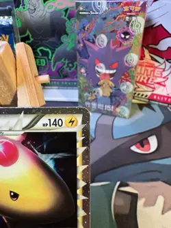 Pokemon TCG Ampharos Prime 105/123 Mysterious Treasures Ultra Rare Holo Card - Image 3