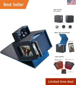 Patented Card Deck Box for MTG Commander - Secure Display, Dice Tray Included - Image 1