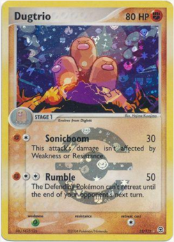 Dugtrio 22/112 EX FireRed & LeafGreen Reverse Holo Rare Pokemon Card - Image 1