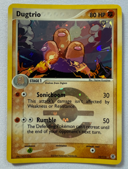 Dugtrio 22/112 EX FireRed & LeafGreen Reverse Holo Rare Pokemon Card - Image 2