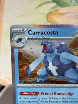 Carracosta - 038/142 Sv07: Stellar Crown Holo Rare Pokemon Card TCG - Image 2