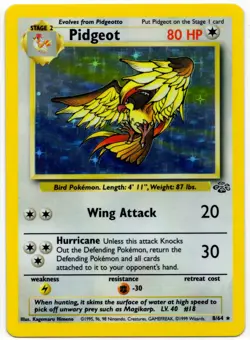 Pidgeot 08/64 Jungle Holo WOTC Vintage Pokemon Card 1999 NM - Image 1