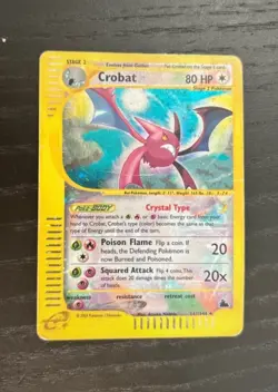 Pokemon Card- Crobat-Skyridge-147/144-Holo-Crystal-ENG-PLAYED - Image 1
