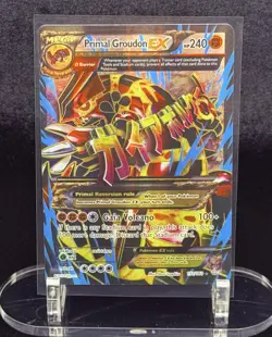 (NM) Primal Groudon EX (Full Art) 151/160 XY - Primal Clash Holo Pokemon TCG - Image 1