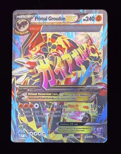 (NM) Primal Groudon EX (Full Art) 151/160 XY - Primal Clash Holo Pokemon TCG - Image 2