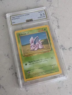 AGS 9.5 Mint+ Nidoran 55/102 1999 Pokemon - Image 1