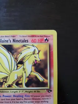 Pokemon Blaine's Ninetales Gym Challenge Unlimited 21/132 - Image 4
