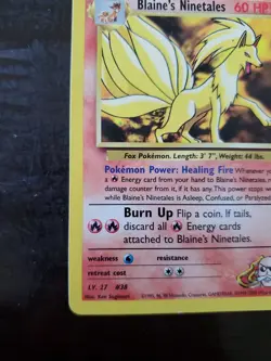 Pokemon Blaine's Ninetales Gym Challenge Unlimited 21/132 - Image 5