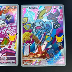 Pokemon First Partner Grookey Scorbunny Sobble Promo 052 053 054 Set Galar NM - Image 5