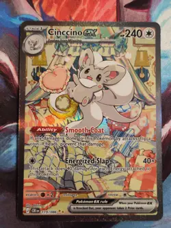 Pokemon Cinccino ex 119/086 Special Illustration Rare Chaos Rising SIR NM - Image 3
