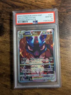 2023 POKEMON 💢 BLACK STAR PROMO #291 FULL ART/LUCARIO VSTAR PSA 10 GEM MINT ✨ - Image 2