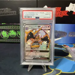 Pokemon Naganadel GX Sun & Moon SV63/SV94 Hidden Fates 2019 #SV63 - PSA 10 - Image 1