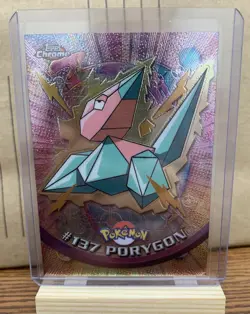 Pokemon Topps Chrome 2000 Card #137 Porygon Holofoil RARE Series 2 - Image 1
