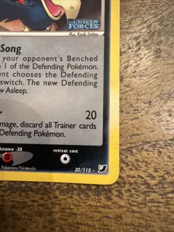 Pokemon TCG Murkrow EX Unseen Forces 30/115 Reverse Holo Rare Stamped HP - Image 4
