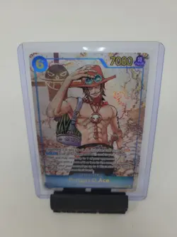 One Piece TCG Portgas D. Ace OP13-119 Alt Art SEC “Carrying On His Will” NM Foil - Image 1