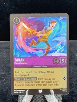 Disney Lorcana-Winterspell-Taran-Magically Armed-#44-Cold Foil-M/NM - Image 4