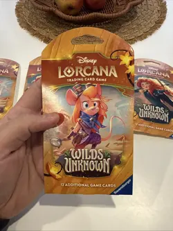 LOT OF 5 - Disney Lorcana TCG: Wilds Unknown Sleeved Booster Packs - Image 5