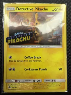 Pokemon TCG Detective Pikachu SM190 Stamped - NEW - Sealed In packet. - Image 1