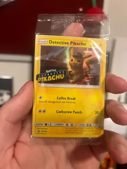 Pokemon TCG Detective Pikachu SM190 Black Star Promo Stamped - NEW - Sealed - Image 1