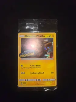 Pokemon TCG Detective Pikachu SM190 Black Star Promo Stamped - NEW - Sealed - Image 2