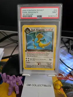 2000 Pokemon Team Rocket 1st Edition #22 Dark Dragonite RARE PSA 9 MINT - Image 1